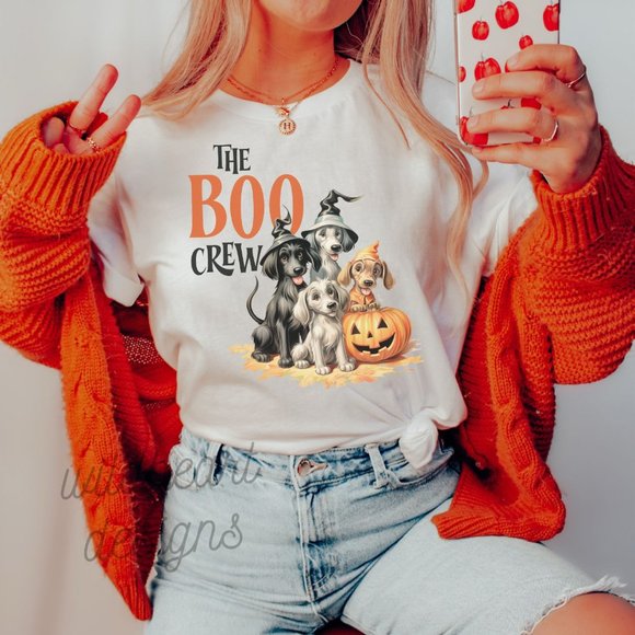 Tops - The Boo Crew Graphic T-shirt, Vintage Halloween Shirt, Retro Halloween T-shirt